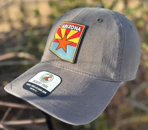 326 Peached Cotton Twill - Charcoal - Arizona Flag
