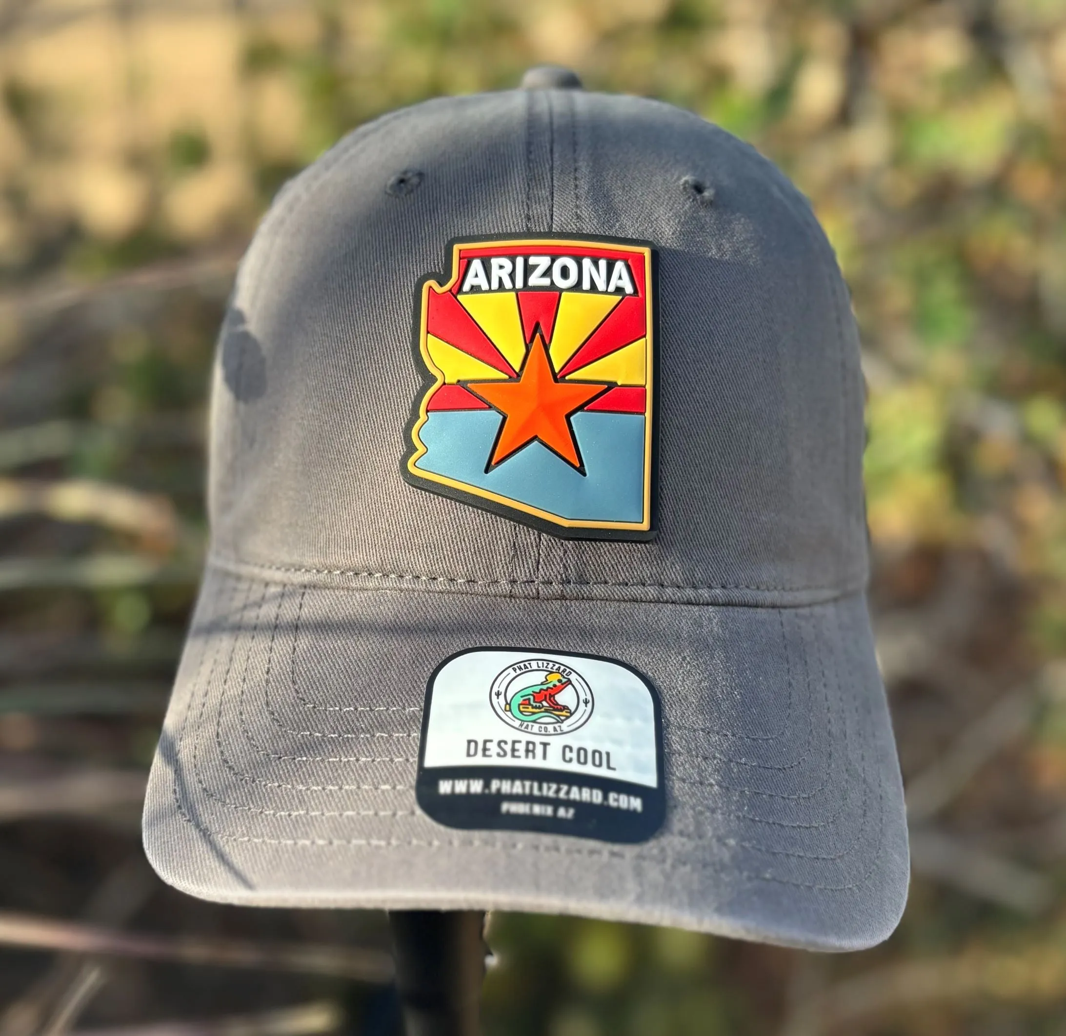 326 Peached Cotton Twill - Charcoal - Arizona Flag