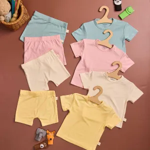 4 Pack Bamboo Shorts And Top Coord Sets