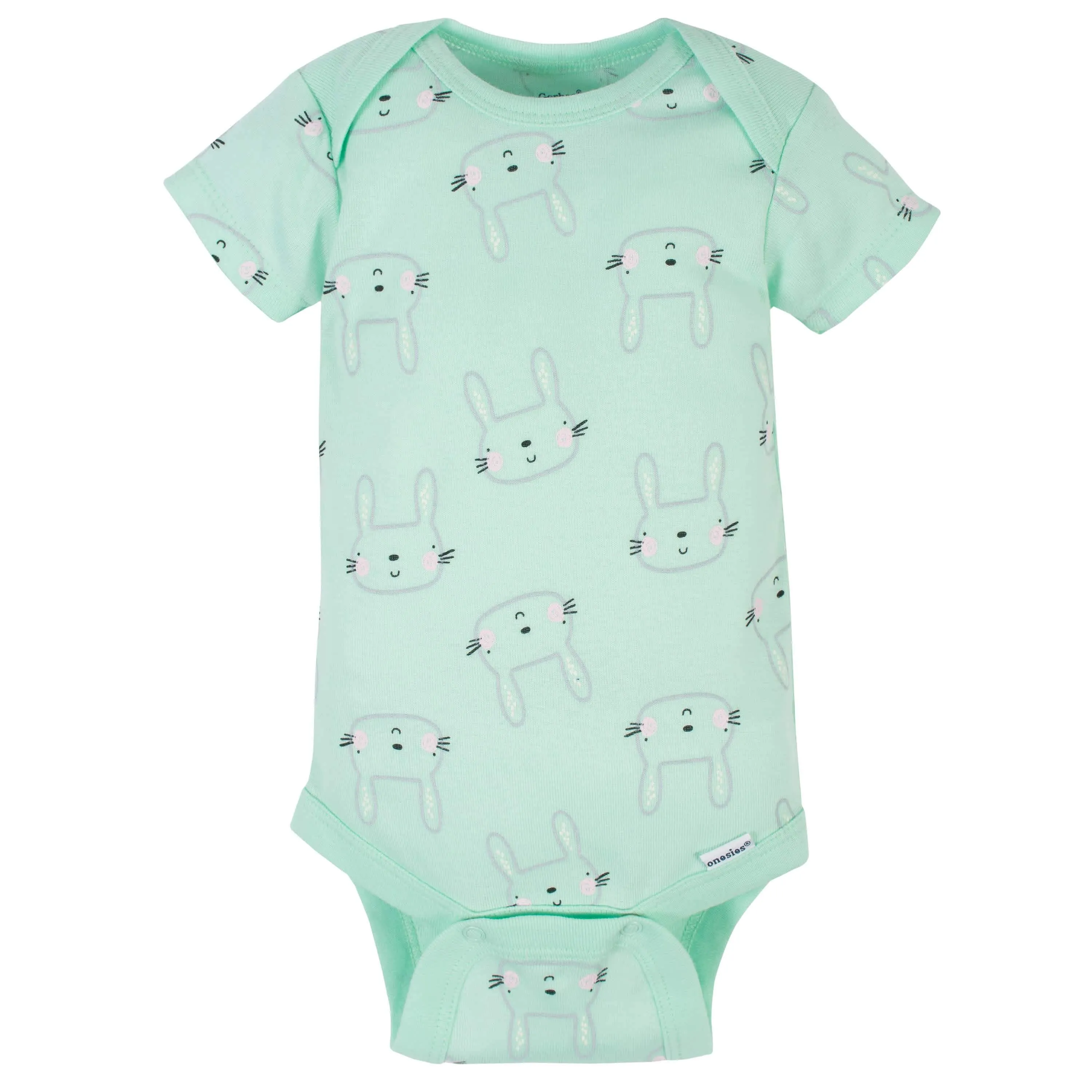 4-Piece Baby Girls Bunny Onesies® Bodysuits & Sleep 'N Play Set