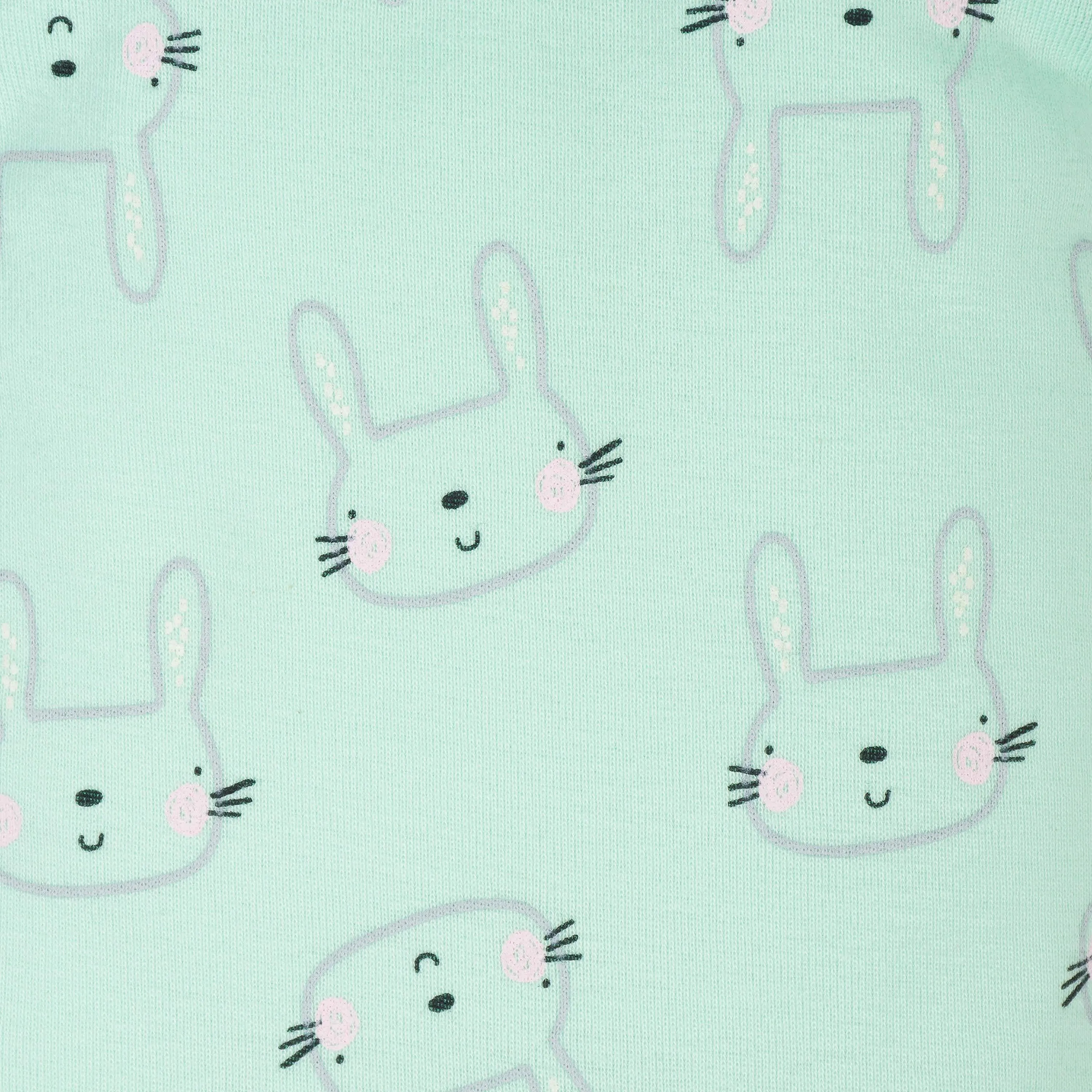 4-Piece Baby Girls Bunny Onesies® Bodysuits & Sleep 'N Play Set