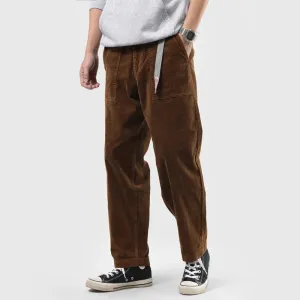 American Retro Corduroy Men's Pants: Advanced Drape Design for Autumn Casual Style
