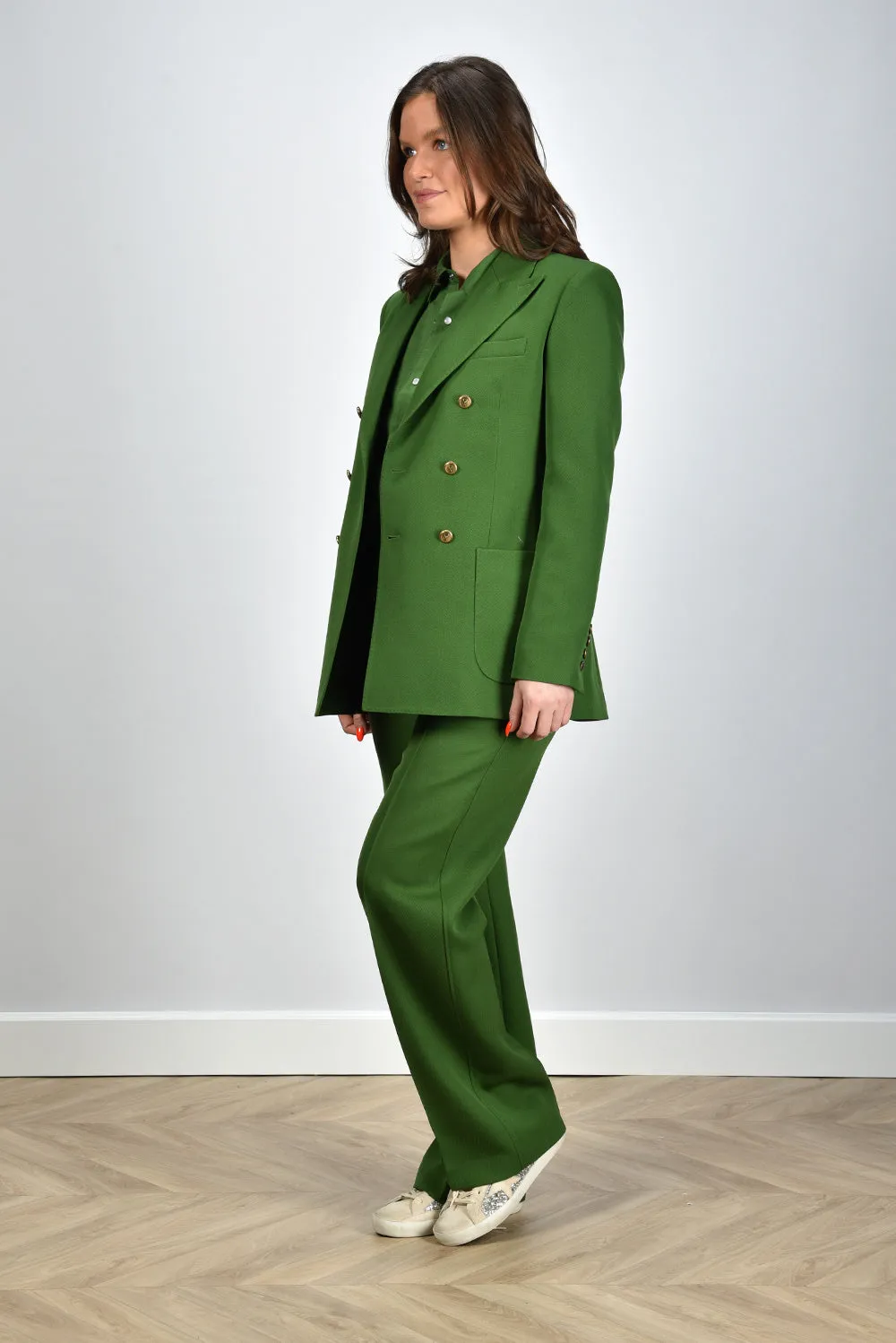 Ami Paris blazer Croisee FBV202.WV0004 evergreen
