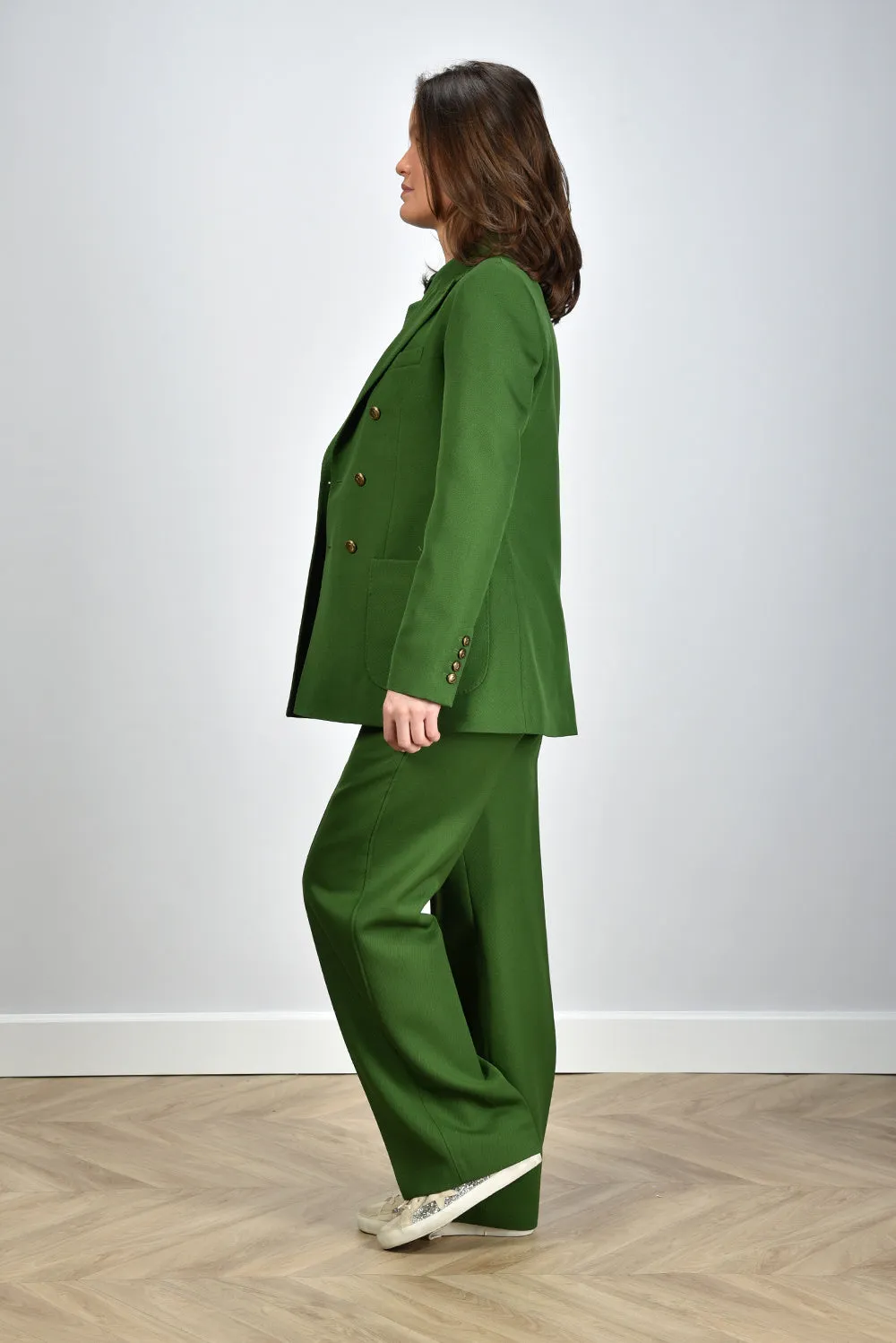 Ami Paris blazer Croisee FBV202.WV0004 evergreen