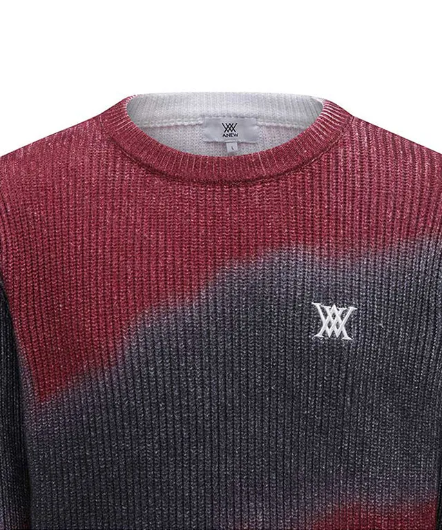 ANEW Golf: Men Dyed Pullover - Wine