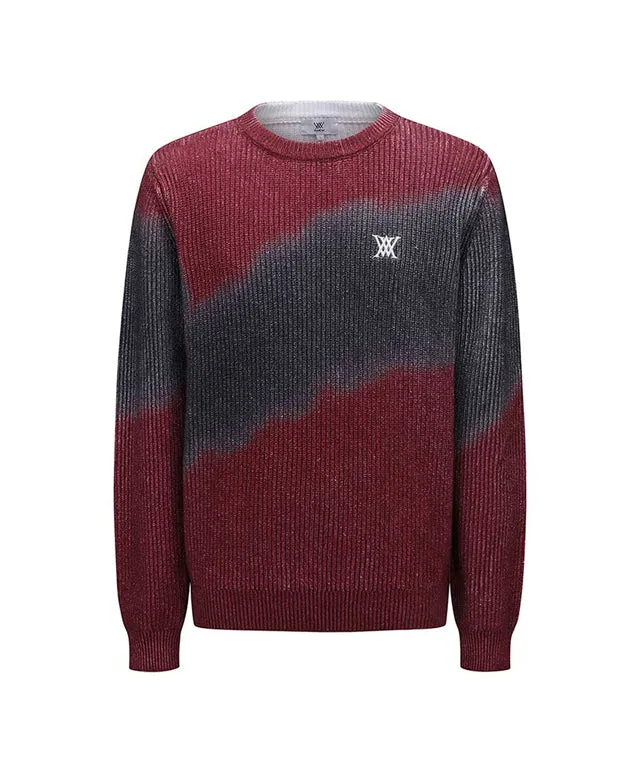 ANEW Golf: Men Dyed Pullover - Wine