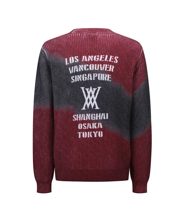 ANEW Golf: Men Dyed Pullover - Wine