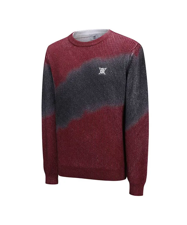 ANEW Golf: Men Dyed Pullover - Wine