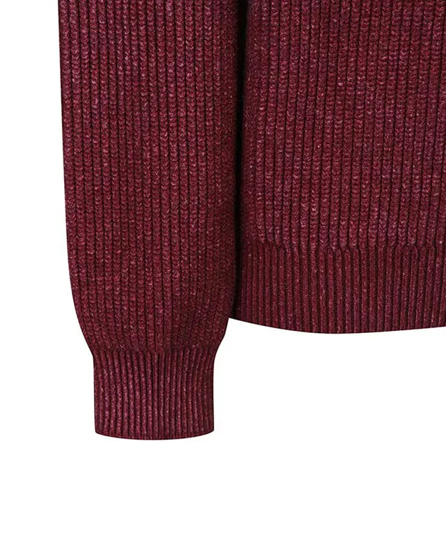 ANEW Golf: Men Dyed Pullover - Wine