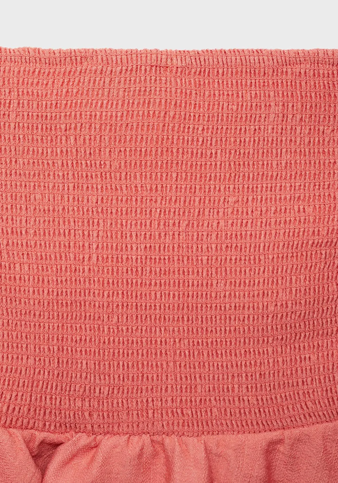 Asymmetric Strapless Top - Bright Red