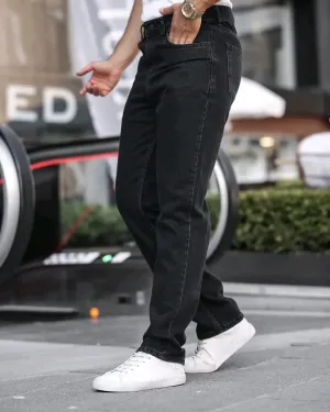 Baggy Denim Pants(Black)