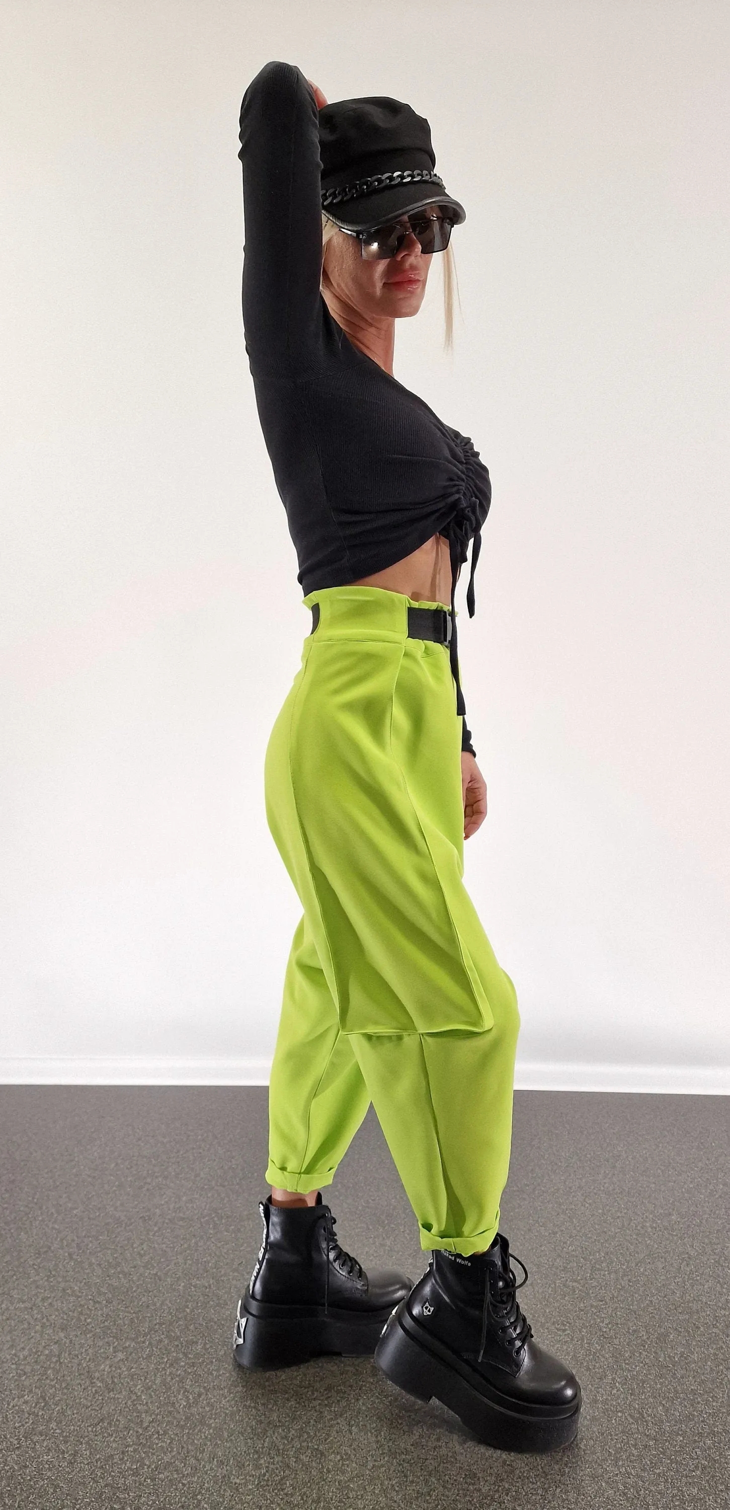 Baggy Pants, Harem Pants, Loose Drop Crotch Pants, Gipsy Pants, High Waist Trousers, Avant-garde Pants, Extravagant Harem Pants