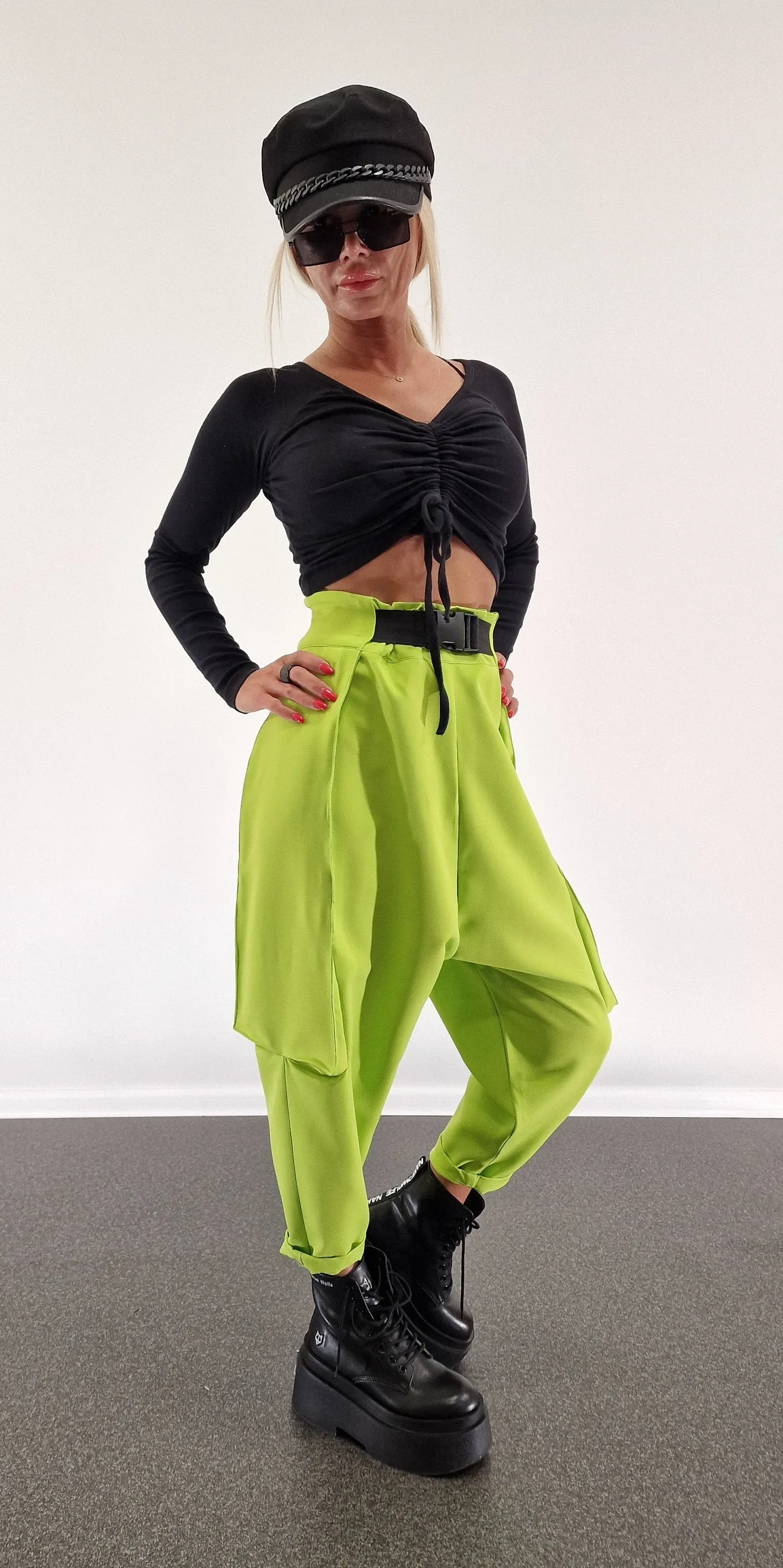 Baggy Pants, Harem Pants, Loose Drop Crotch Pants, Gipsy Pants, High Waist Trousers, Avant-garde Pants, Extravagant Harem Pants