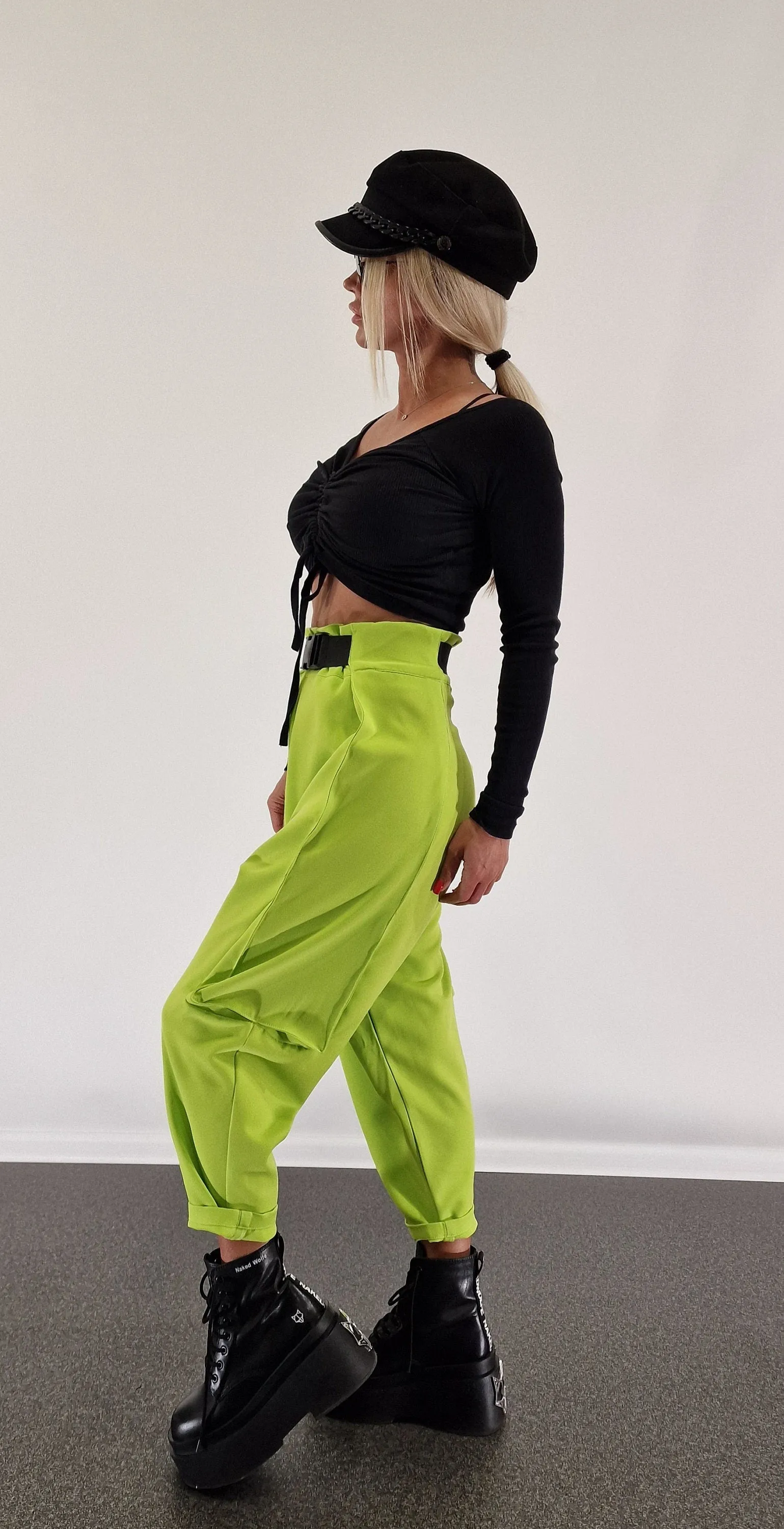 Baggy Pants, Harem Pants, Loose Drop Crotch Pants, Gipsy Pants, High Waist Trousers, Avant-garde Pants, Extravagant Harem Pants