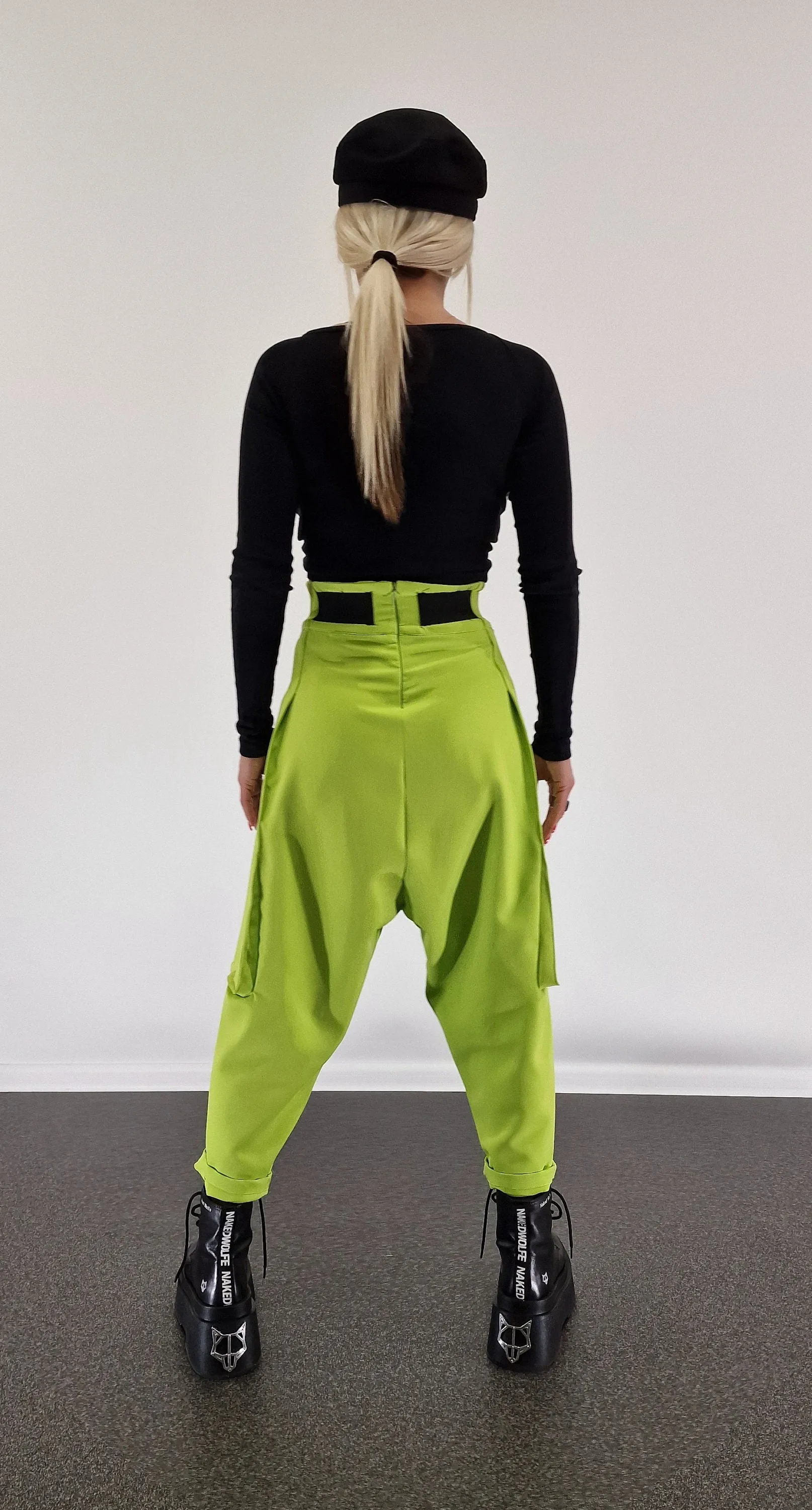 Baggy Pants, Harem Pants, Loose Drop Crotch Pants, Gipsy Pants, High Waist Trousers, Avant-garde Pants, Extravagant Harem Pants