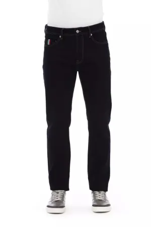 Baldinini Trend Blue Cotton Regular Men Jeans
