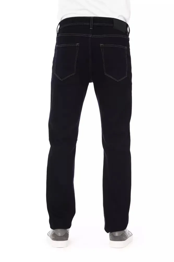 Baldinini Trend Blue Cotton Regular Men Jeans