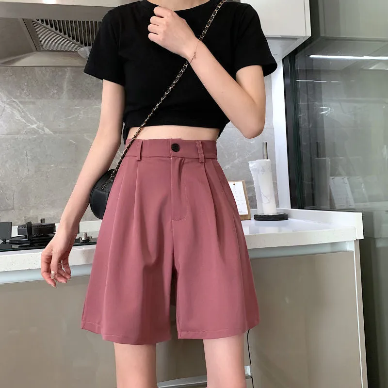 Basic Elegant Style Shorts Pants