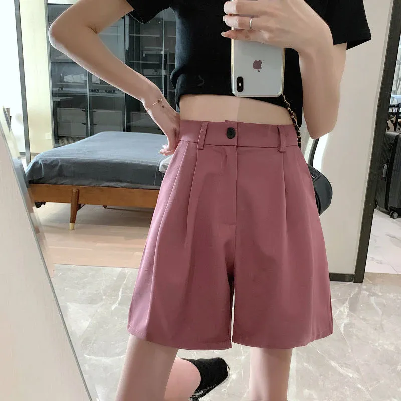 Basic Elegant Style Shorts Pants