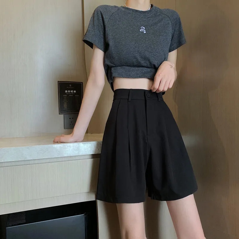 Basic Elegant Style Shorts Pants
