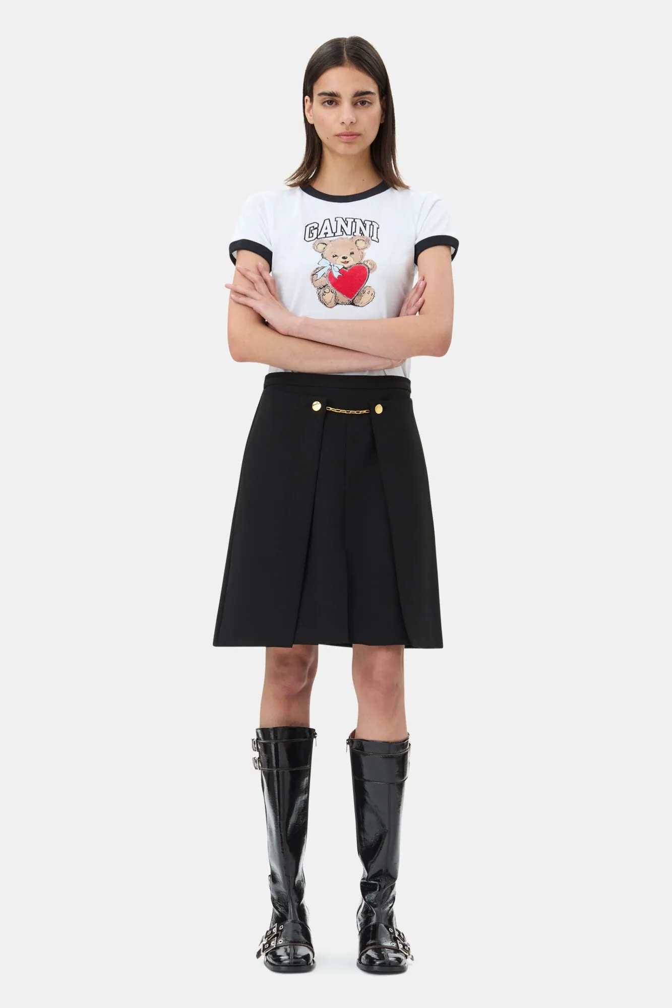 Basic Jersey Bear T-Shirt - Bright White