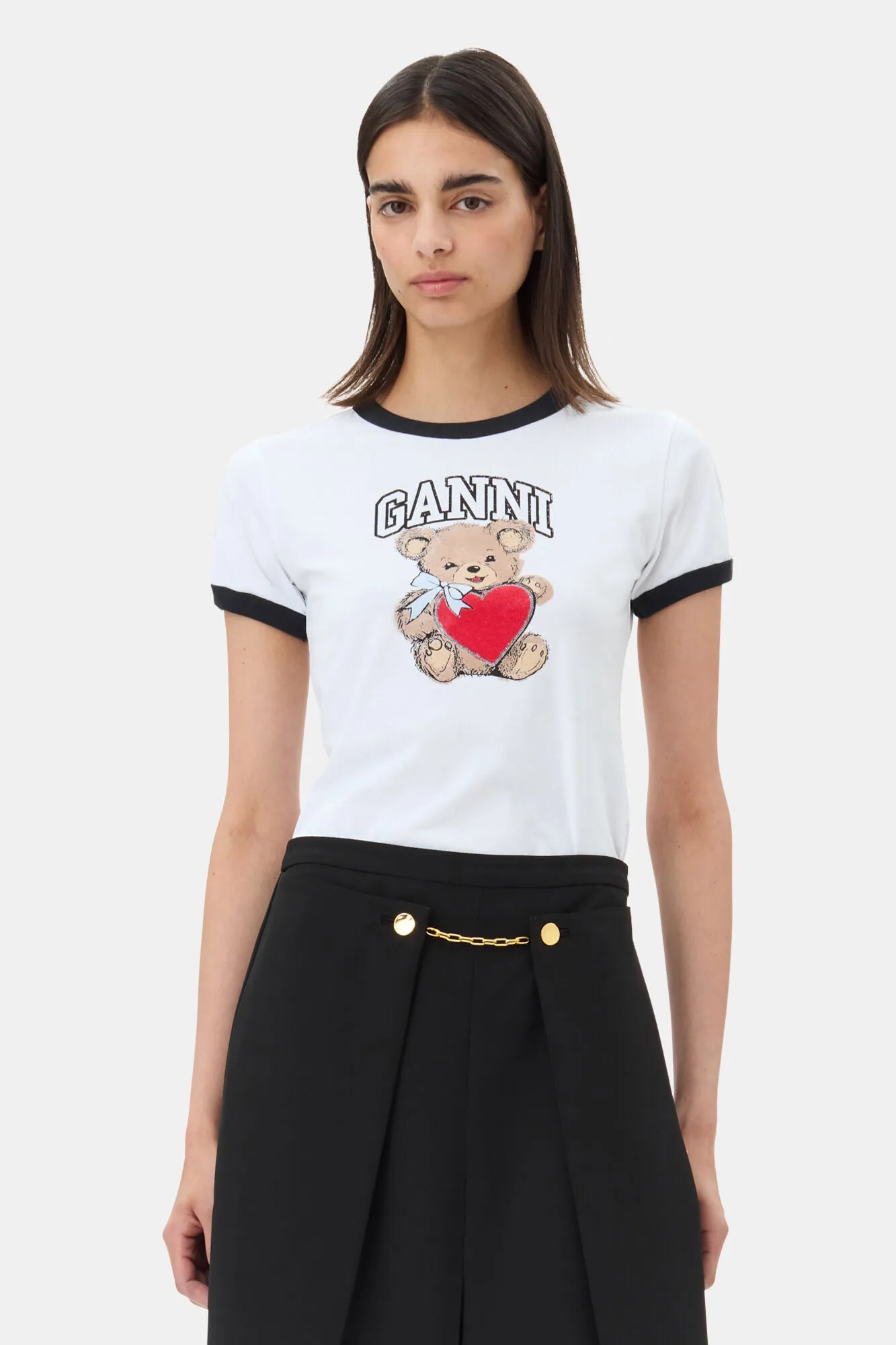 Basic Jersey Bear T-Shirt - Bright White