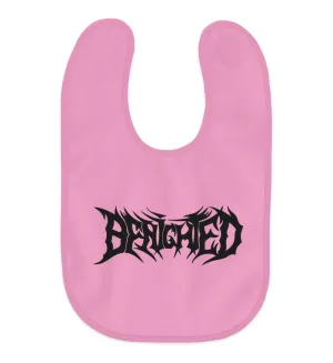 BENIGHTED | Pink Baby Bib | "Logo"