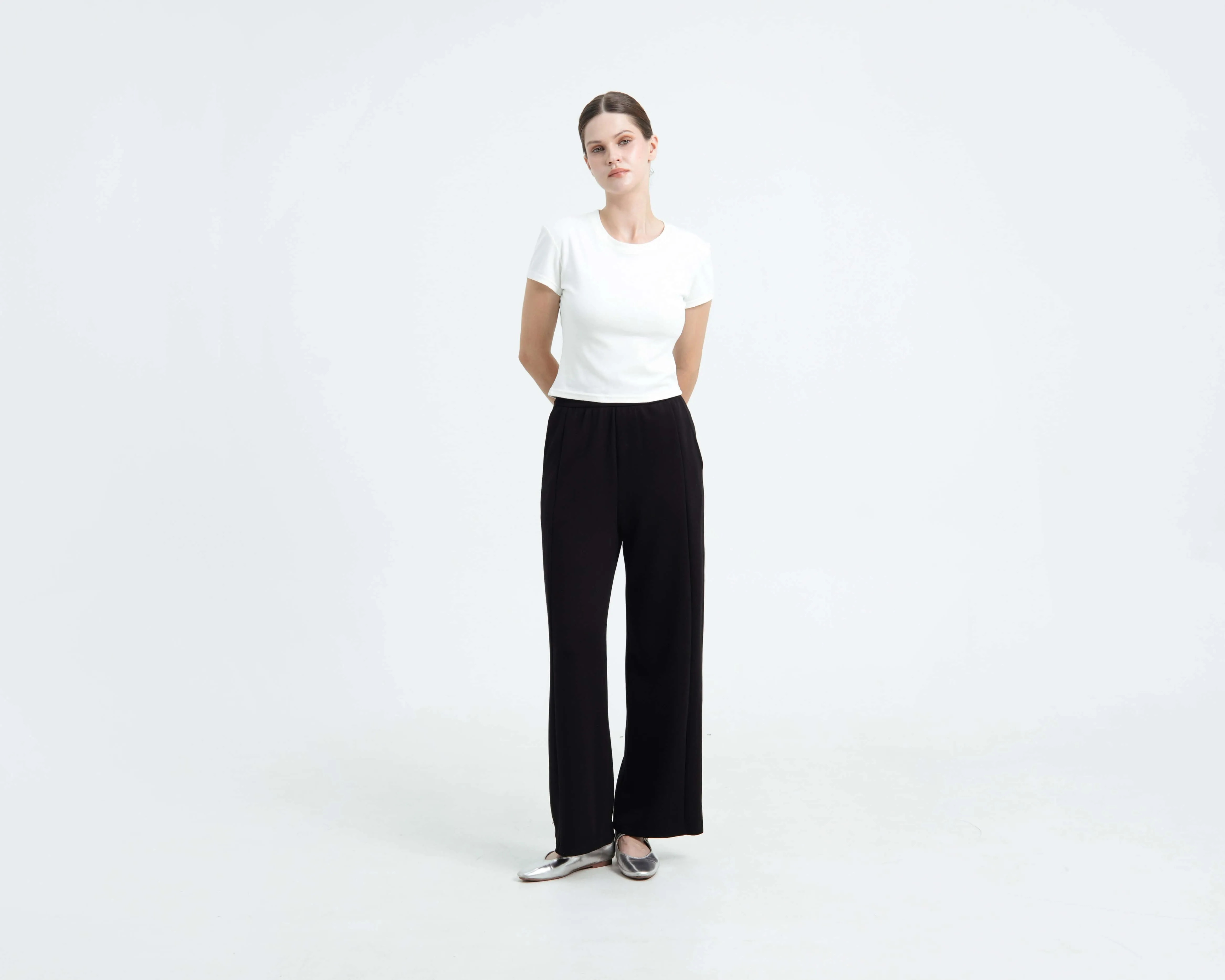 Black Bamboo Lyocell Daily Pants