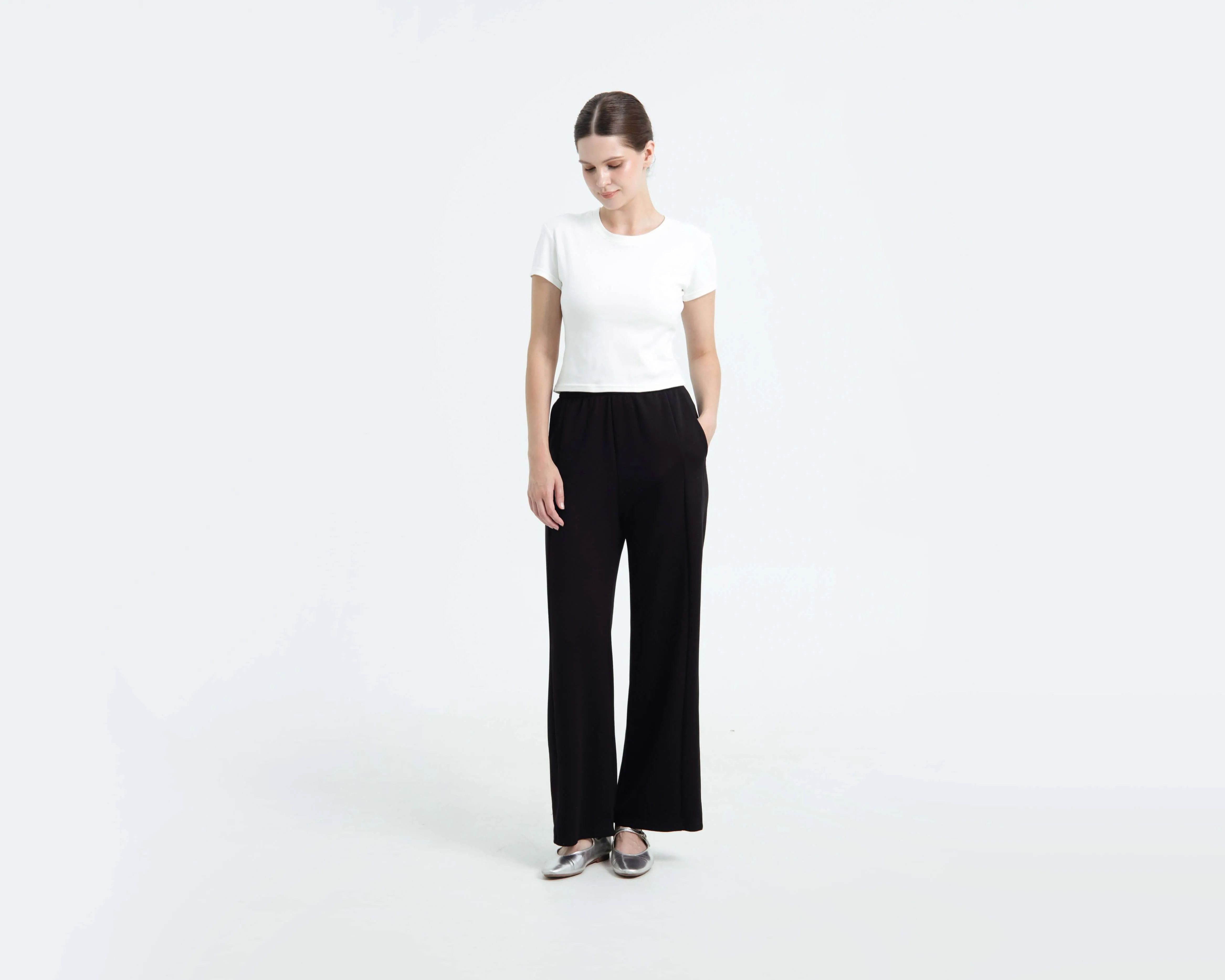 Black Bamboo Lyocell Daily Pants
