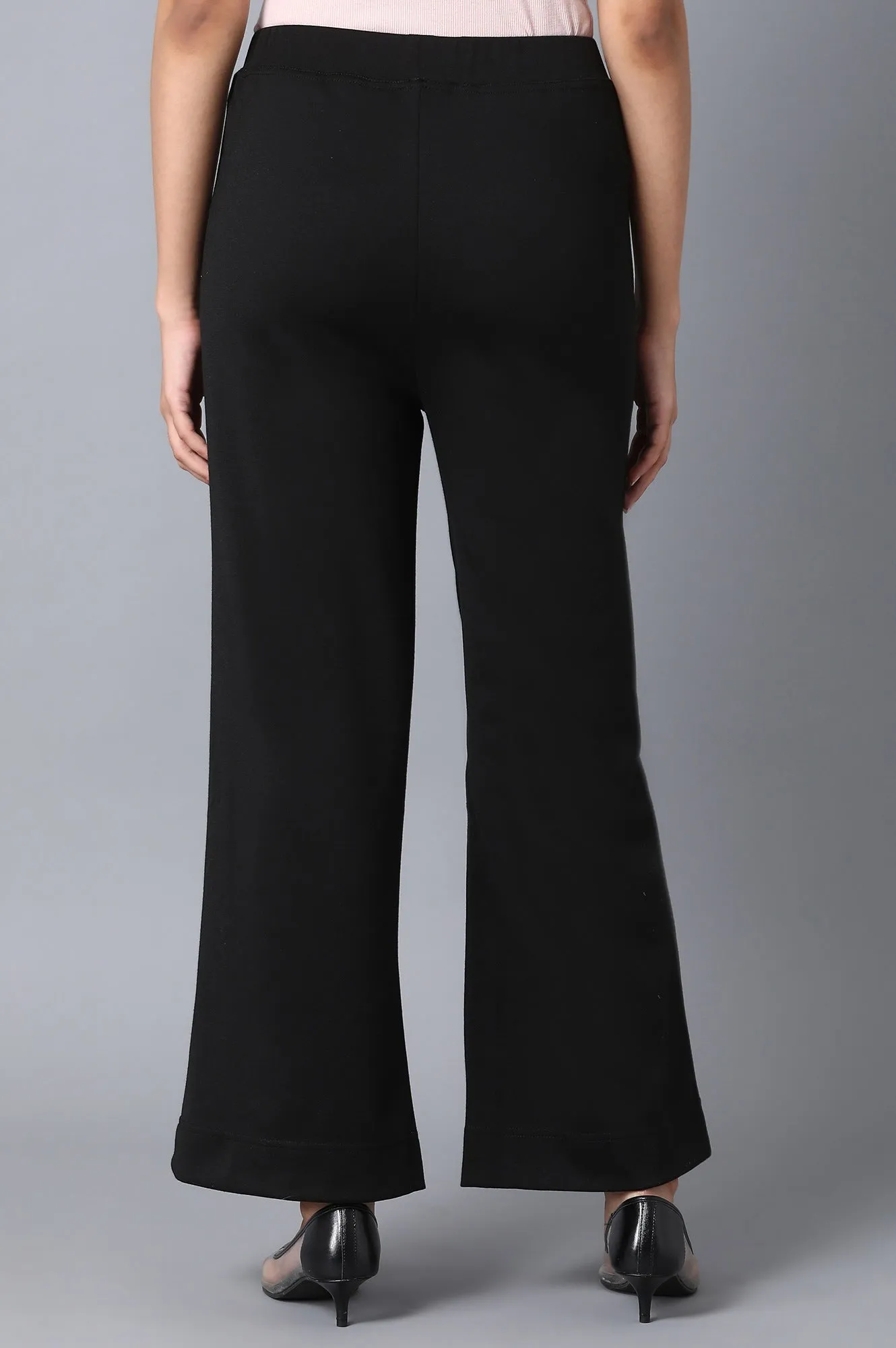Black Loose Fit Palazzo