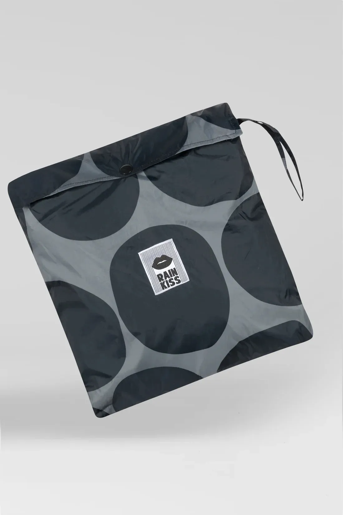 Black Polka Rain Poncho