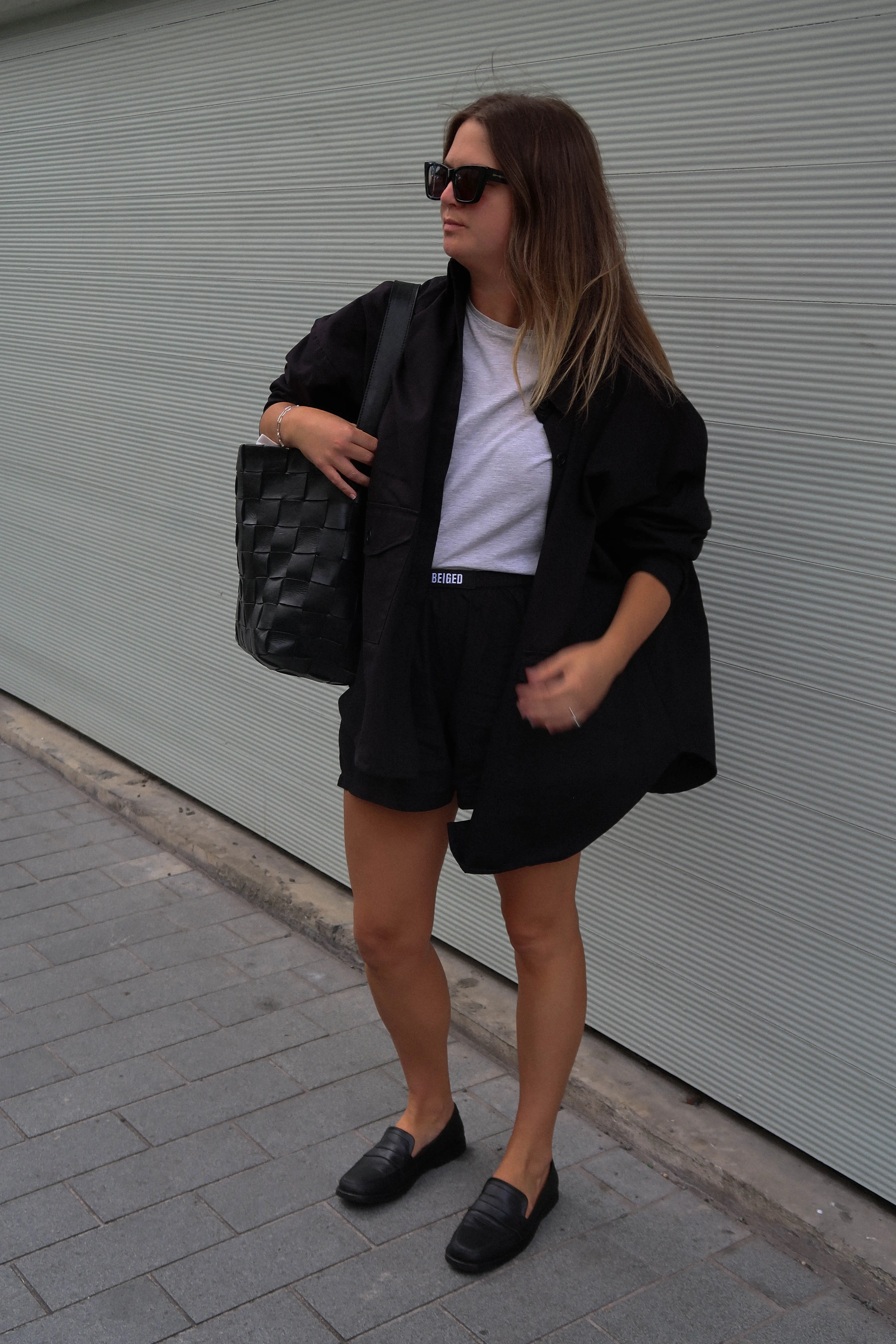 Black Twill Shacket