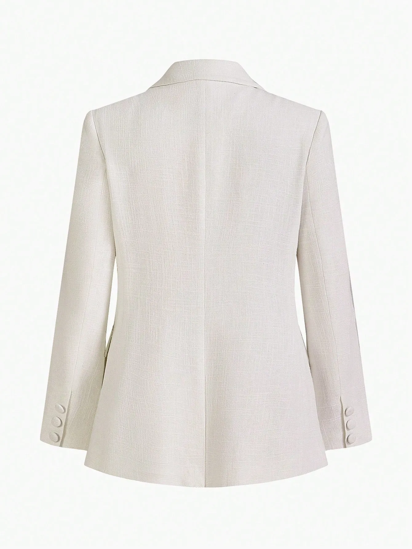 Blazer de Lino Floral para Mujer