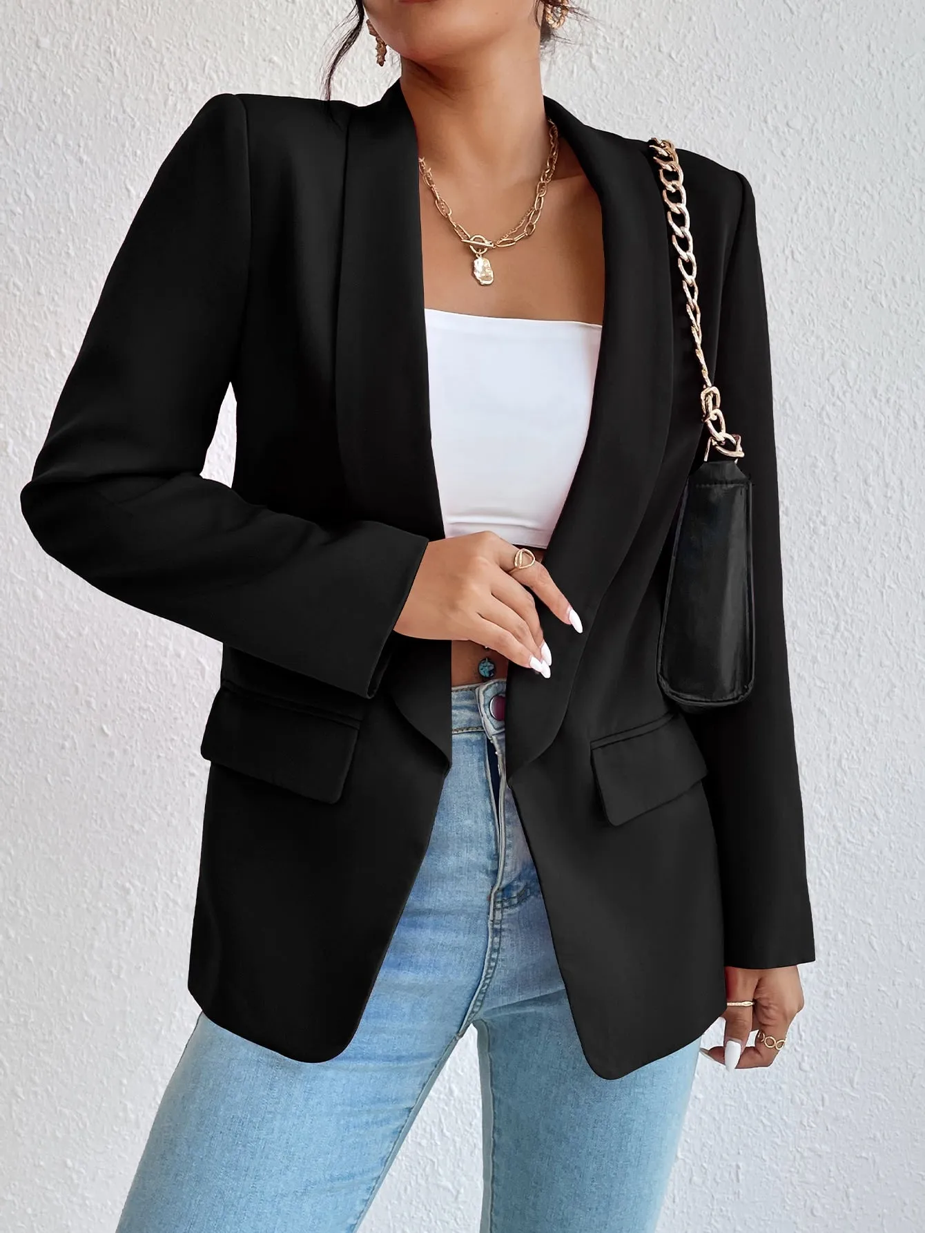 Blazer Raffinéa de Cuello Esmoquin