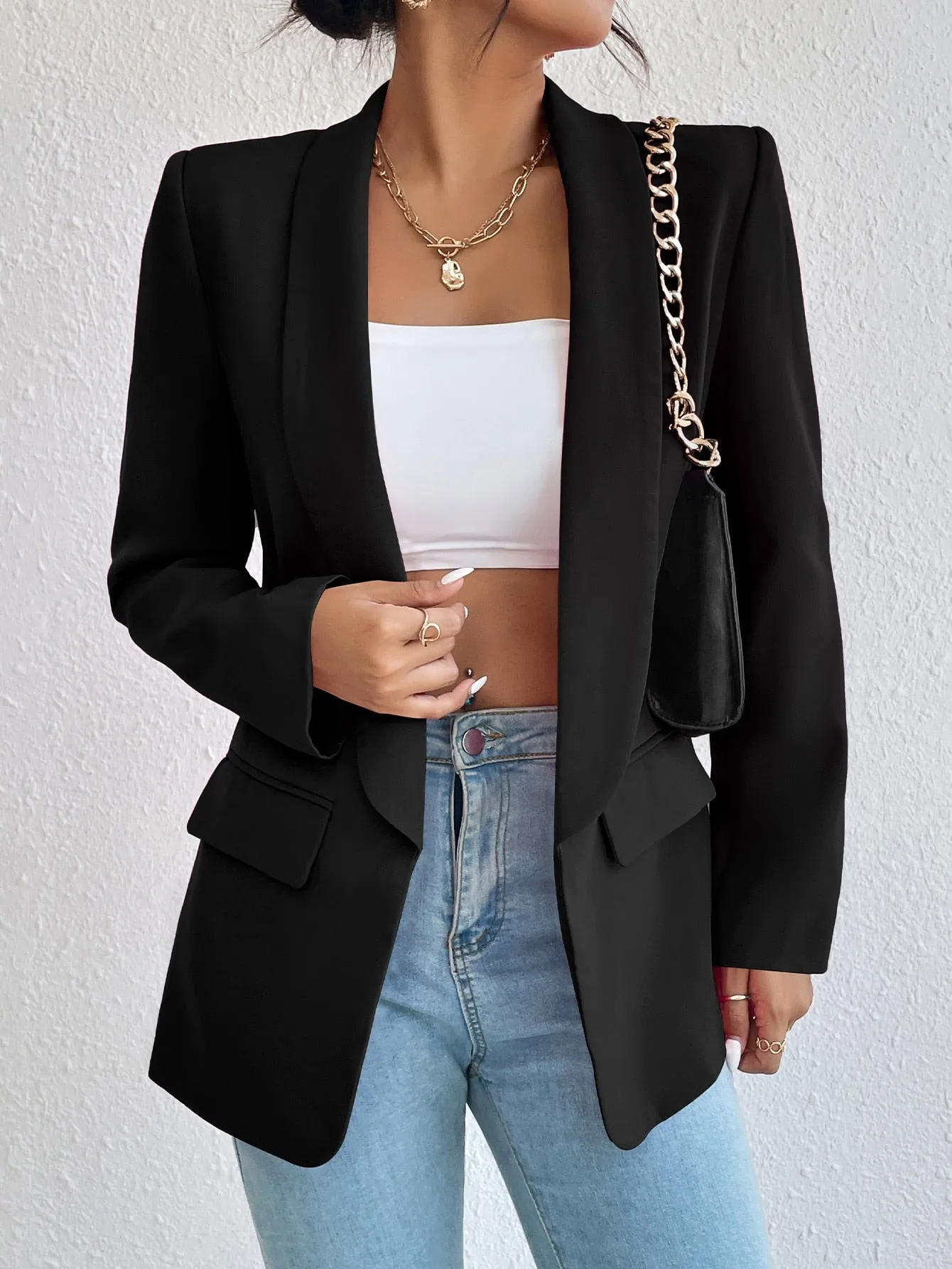 Blazer Raffinéa de Cuello Esmoquin
