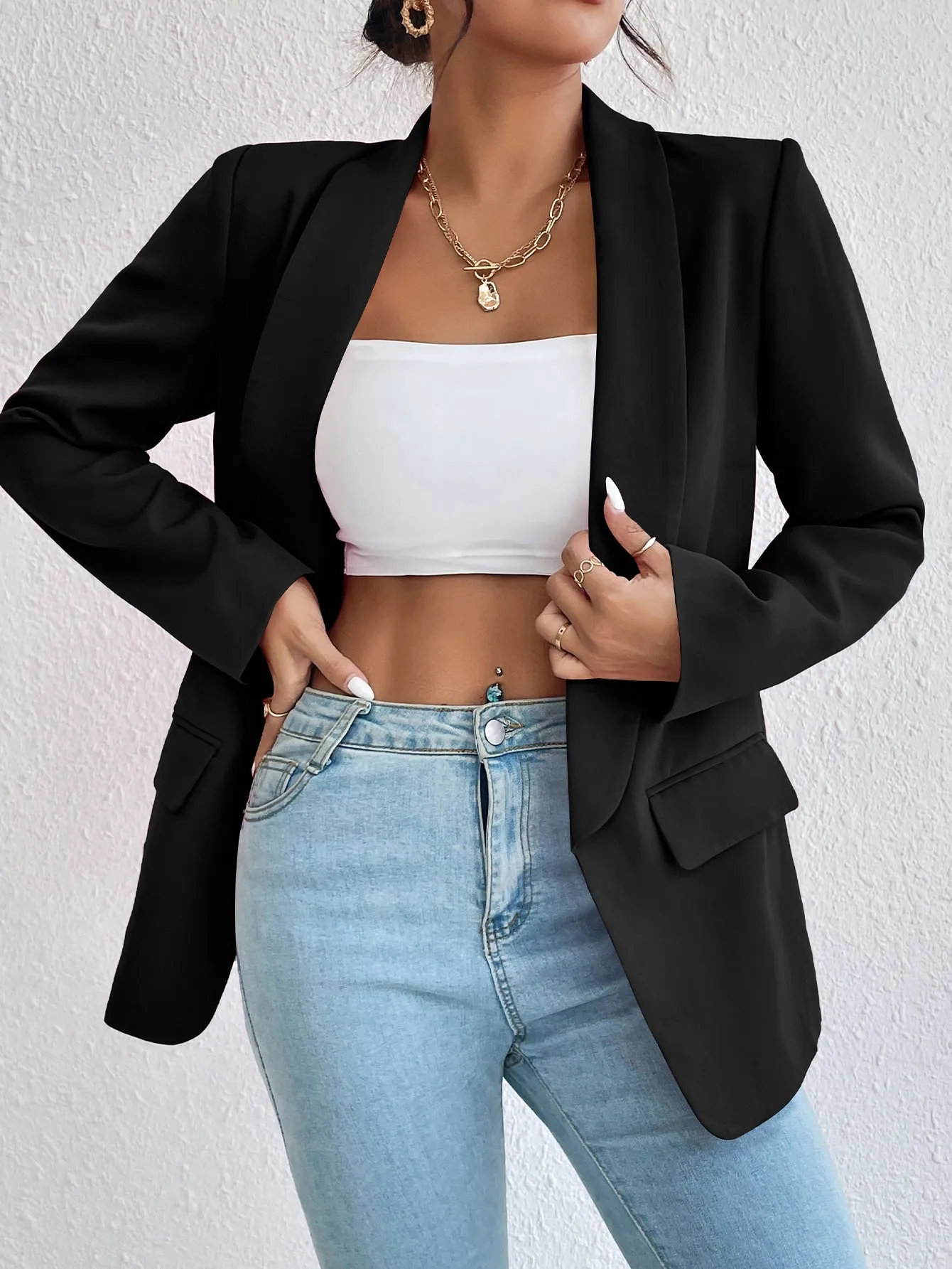 Blazer Raffinéa de Cuello Esmoquin