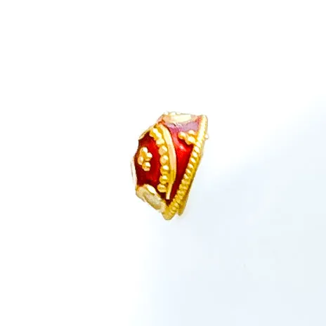 Bright Meenakari 22k Gold Petite Earrings