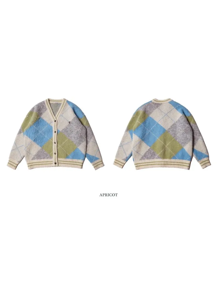 Bright V-Neck Loose Knit Sweater