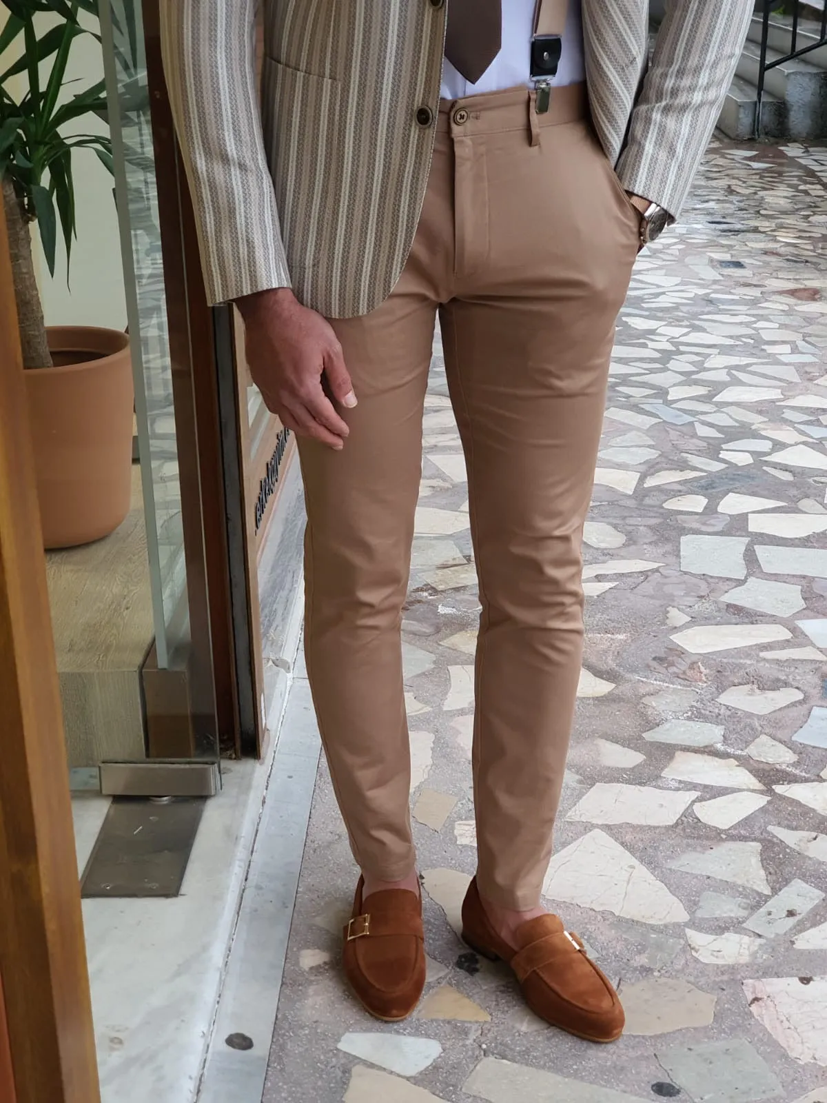 Bristol Camel Slim Fit Cotton Pants - Versatile Elegance for Every Occasion