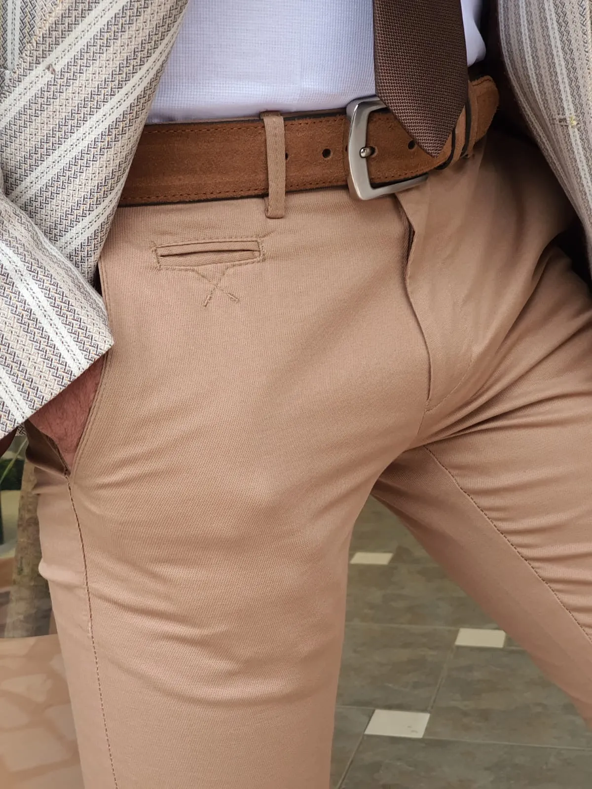 Bristol Camel Slim Fit Cotton Pants - Versatile Elegance for Every Occasion