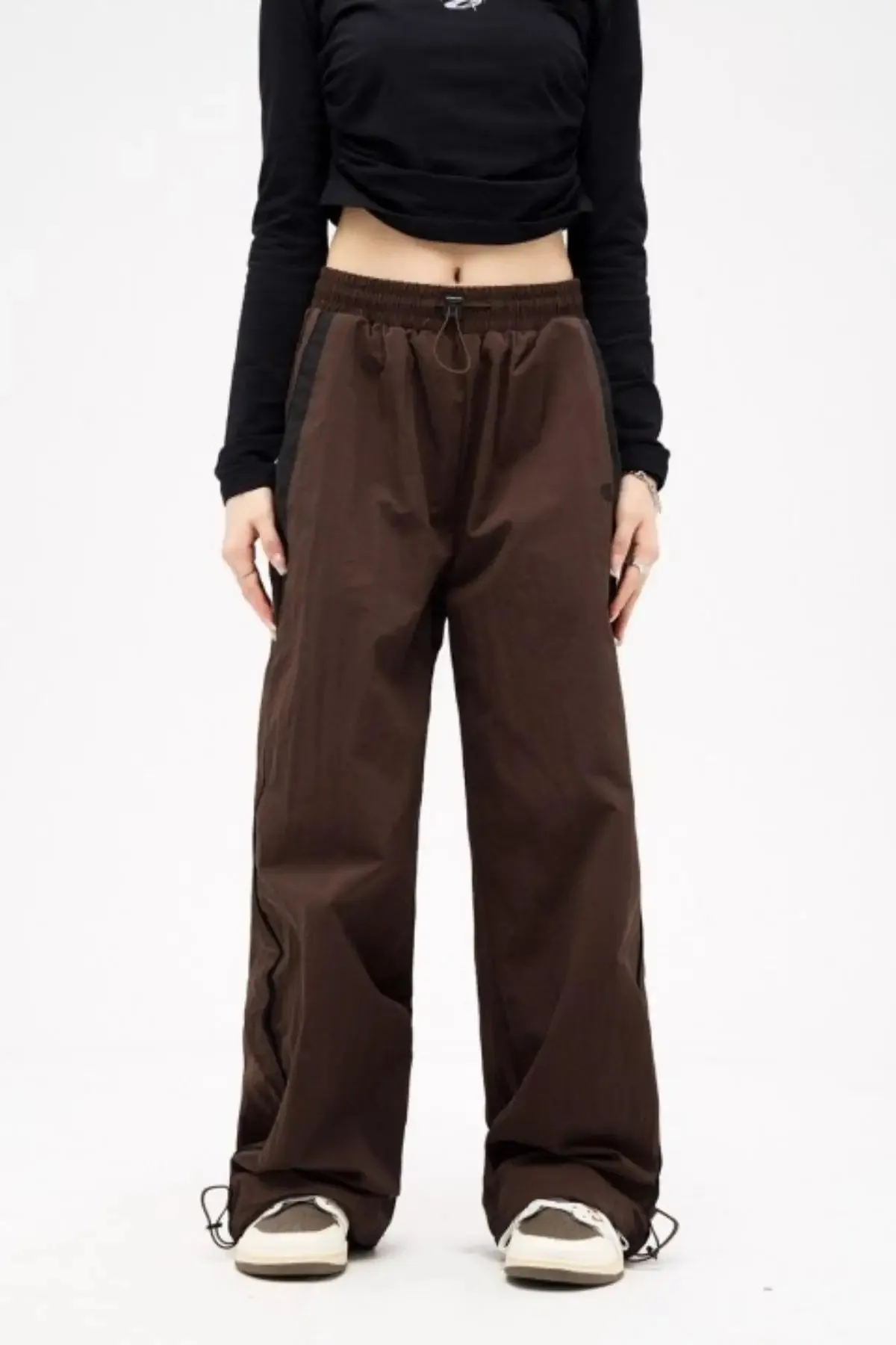 Cargo Breeze™ | Women's Wide Leg Cargo Pants | Elastic Waist, Drawstring Design, Y2K Style, Comfortable Fit