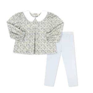 Caroline Legging Set Long Sleeve - Whispering Floral Blooms