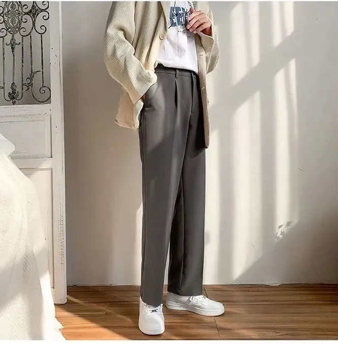 Casual Wide Leg Straight Loose Long Pants