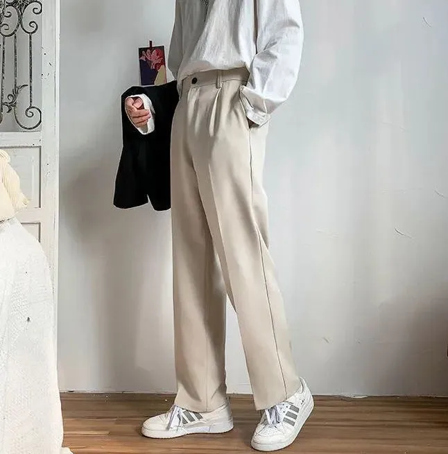 Casual Wide Leg Straight Loose Long Pants