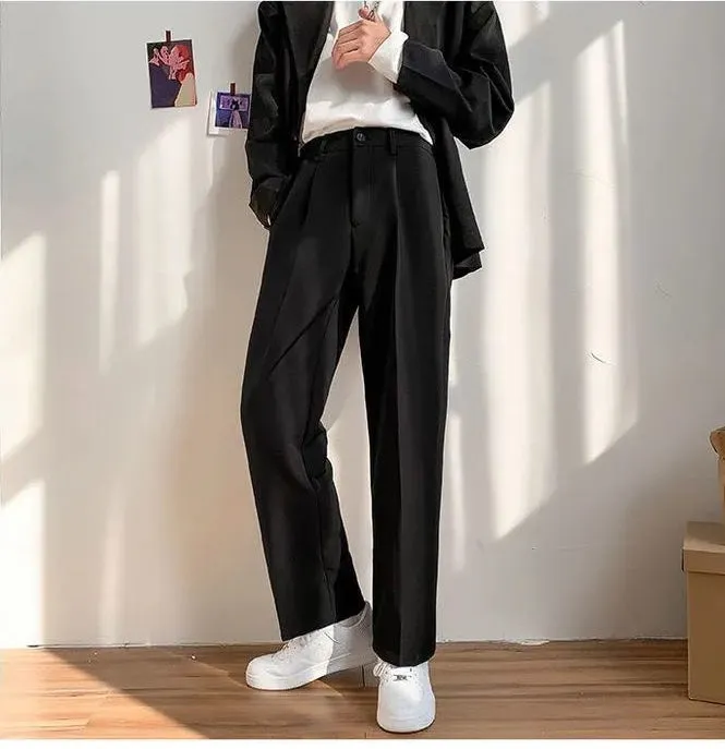 Casual Wide Leg Straight Loose Long Pants