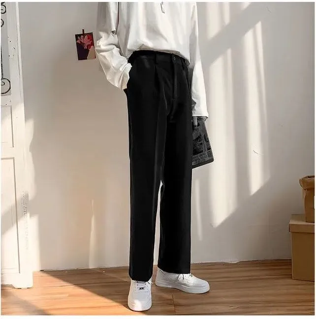 Casual Wide Leg Straight Loose Long Pants