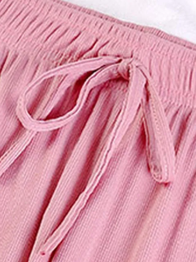 CityHottie - Women's Wide Leg Chinos Pants Trousers Black Pink Beige Streetwear Lightweight Casual Outdoor Causal Daily Full Length Comfort Plain S M L XL 2XL
