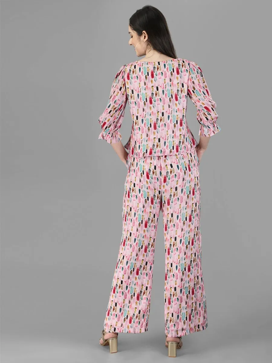 Co-Ords for Women Pink Colour.