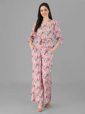 Co-Ords for Women Pink Colour.