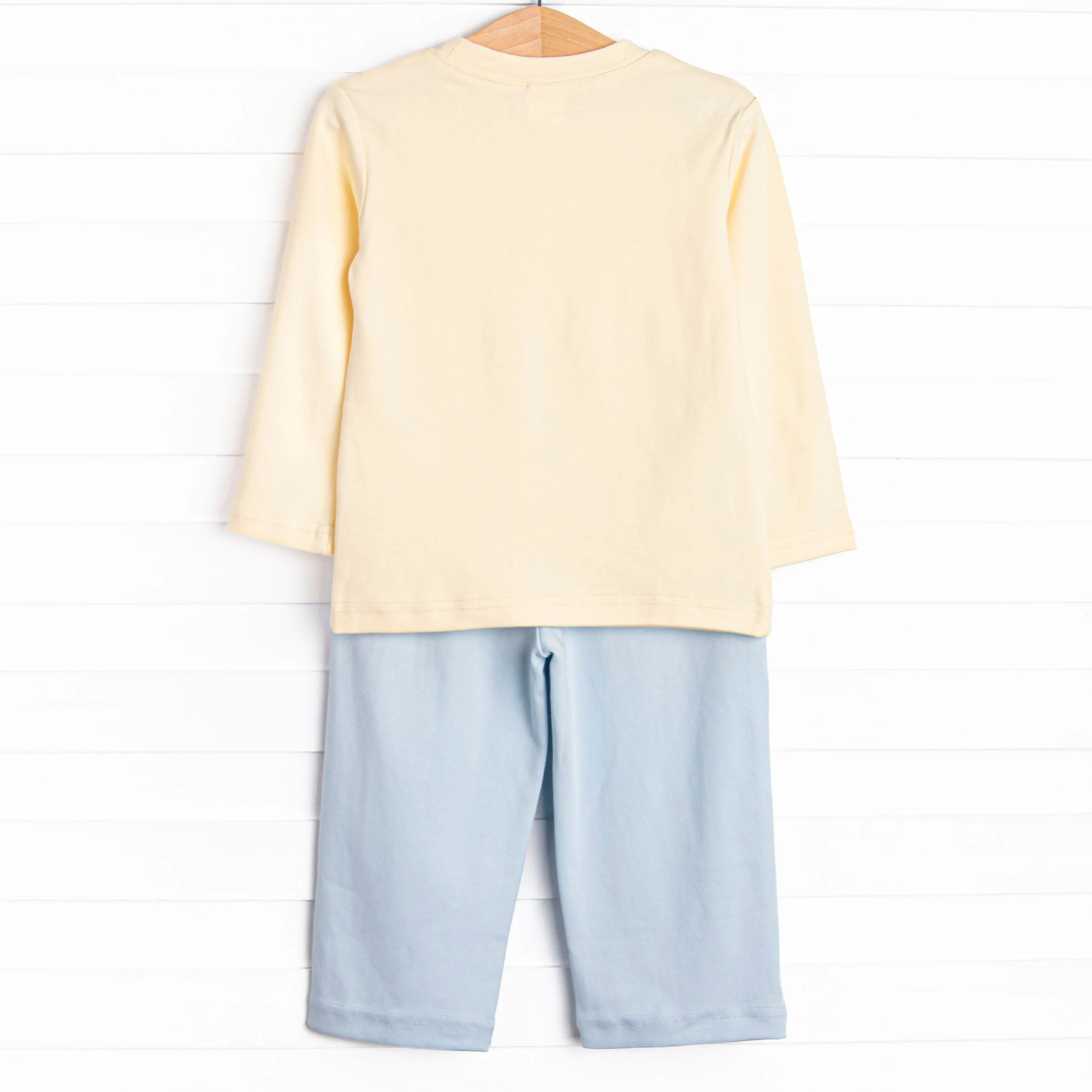 Coleman Pima Long Sleeve Pant Set, Yellow